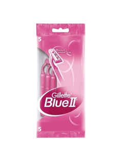 Одноразовый женский станок BLUE II ( 5 шт) Gillette