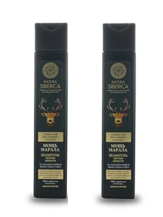 Шампунь для волос Natura Siberica Men, Мощь марала, против перхоти, 250 мл, 2 шт.