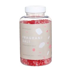 Соль для ванны Kuchenland 500 гр с пеной красная Арбузный фреш Fragrant salt