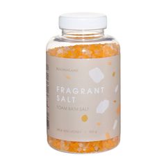 Соль для ванны Kuchenland 500 гр с пеной оранжевая Молоко и мед Fragrant salt