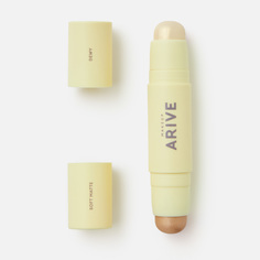 Стик-хайлайтер двойной Arive Makeup Duo Highlighter Stick Soft Matte & Dewy Golden тон 03