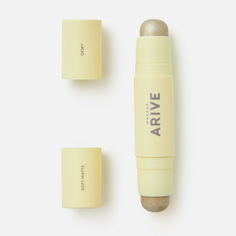 Стик-хайлайтер двойной Arive Makeup Duo Highlighter Stick Soft Matte&Dewy Platinum тон 05