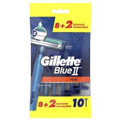 Gillette Бритва одноразовая Gillette Blue2 Plus, 8 + 2 шт.
