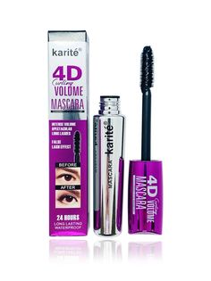 Тушь для ресниц Karite Подкручивающая, объемная, цвет черный,12 мл.