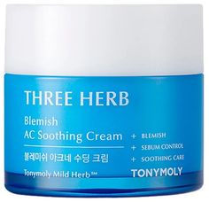 Крем Tony Moly Three-Herb Blemish Ac Soothing Cream растительный для проблемной кожи 80 мл