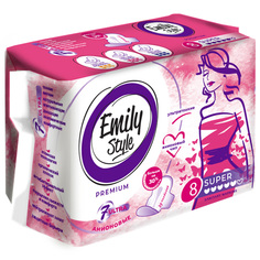 Прокладки Emily Style Премиум супер 5 капель, 8 шт