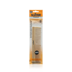 Гребень для волос Kaizer деревянный комбинированный без ручки 1 шт Kaiser