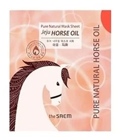 Маска The Saem Face Care Pure Natural Mask Sheet Horse Oil, Маска тканевая с конским жиром