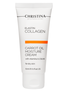Крем для лица Christina Elastin Сollagen Carrot Oil Moisture Cream 60 мл