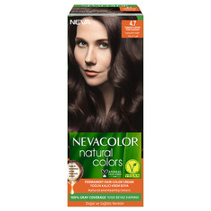 Крем-краска для волос Neva Natural Colors Стойкая 4.7 Турецкий кофе Нева