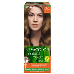 Крем-краска для волос Neva Natural Colors Стойкая 8.7 Светлая карамель Нева