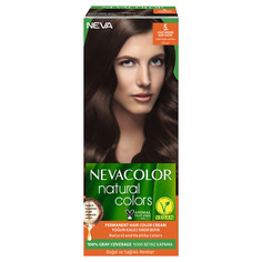 Крем-краска для волос Neva Natural Colors Стойкая 5. Cветлый шатен Нева