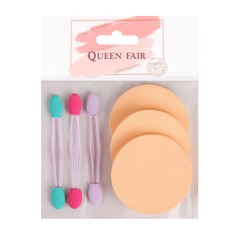 Набор для макияжа, 6 предметов, цвет бежевый/разноцветный 5187606 Queen Fair
