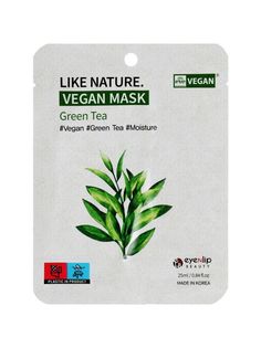 Маска Eyenlip на тканевой основе с экстрактом зеленого чая 25мл