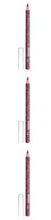 Карандаш для губ Luxvisage, тон 74, пыльный лиловый, 3 шт