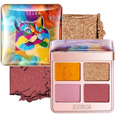 Тени для век Zeesea Tipsy Kitty Eyeshadow Quad 03, 3,5 г