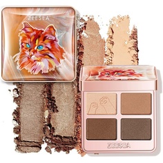 Тени для век Zeesea Tipsy Kitty Eyeshadow Quad 06, 3,5 г