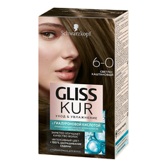 Краска для волос Gliss Kur 6-0 светло-каштановый 142,5 мл