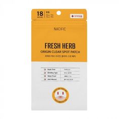 Патчи для лица NACIFIC fresh herb origin clear spot patch против воспалений 18шт