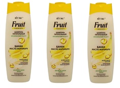 Шампунь Витэкс Fruit Therapy питательный для волос банан и масло мурумуру, 515мл 3шт Vitex