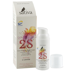 Sativa Крем-флюид №28 для профилактики и коррекции морщин ночной 50 мл