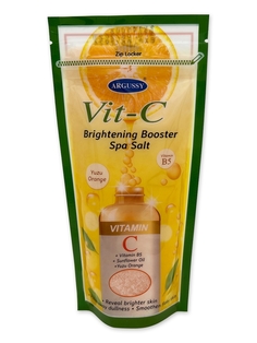 Солевой скраб для СПА Argussy Сила витамина С Vit-C Brightening Booster Spa Salt, 300 г