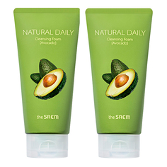 Набор пенок The Saem Natural Daily Cleansing Foam Avocado Set 2 с авокадо