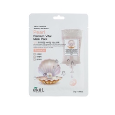 Маска для лица Ekel антивозрастная тканевая Pearl Premium Vital Mask Pack с жемчугом 25 мл