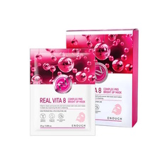 Маска Enough Rv Real Vita 8 Complex Pro Bright Up Mask с витаминным комплексом 25 г