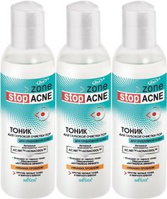 Тоник Белита для глубокой очистки пор Acne 150 мл, 3 шт