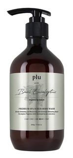 Гель скраб для душа Premium Spa Scrub Body Wash Basil Eucalyptus с базиликом и эвкалиптом Plu
