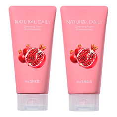 Набор пенок The Saem Natural Daily Cleansing Foam Pomegranate Set 2 с гранатом