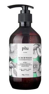 Гель скраб для душа Scrub Wash Grapefruit Peach с гейпфрутом и персиком Plu