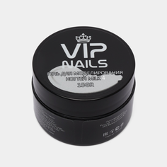 Твердый гель для наращивания и моделирования ногтей Vipnails молочный milk4 15г