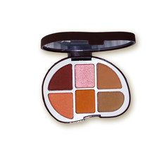 Палетка теней для глаз Novo Play With Six Colors Brown тон 02 коричневый