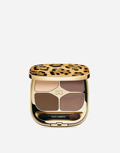 Палетка теней для век Dolce & Gabbana Feline Eyeshadow Quad №2 Sweet Cocoa, 4,8 г
