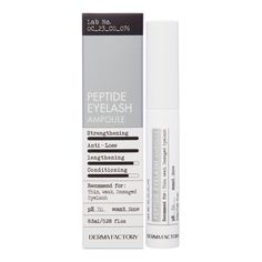 DERMA FACTORY Peptide Eyelash Ampoule Питательная сыворотка для ресниц с пептидами 8,5мл