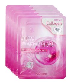 Тканевая маска для лица 3W Clinic Fresh Collagen Mask Sheet с коллагеном , 5 шт