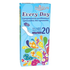 Прокладки ультратонкие ежедневные В.Н.Т. FreeStyle Every Day Ultra Super Soft 20 шт. B.H.T.