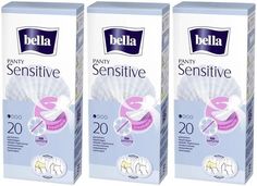 Прокладки Bella ежедневные Panty Sensitive 20штук 3 упаковки