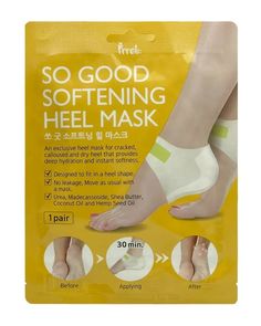 Мгновенно смягчающая маска для пяток с маслом Ши Prreti Heel Mask 1 пара Prreti:
