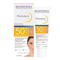 Крем-гель солнцезащитный Bioderma Photoderm SPF 50+, тёмный оттенок, 40 мл