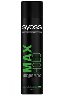 Лак для волос Syoss Max Hold, быстрое высыхание без склеивания, максимально сильная фик...