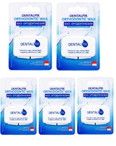 Воск для брекетов Dentalpik Orthodontic Wax прозрачный нейтральный 5 уп