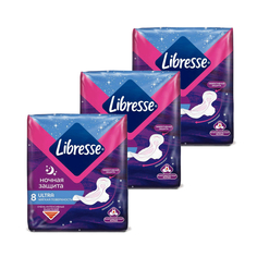 Прокладки женские LIBRESSE Ultra Ночные 8 шт х 3 уп