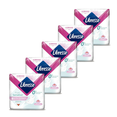 Прокладки гигиенические LIBRESSE Ultra Pure Sensitive Нормал, 8 шт х 5 упаковок