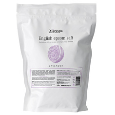 Marespa, Соль для ванны "English epsom salt" с натуральным эфирным маслом лаванды, 4000 г