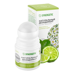 Дезодорант роликовый для тела Synergetic Бергамот и зеленый лайм женский 50 мл