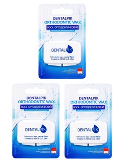 Воск для брекетов Dentalpik Orthodontic Wax прозрачный нейтральный 3 уп