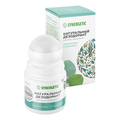 Дезодорант роликовый для тела Synergetic Лемонграсс и эвкалипт женский 50 мл